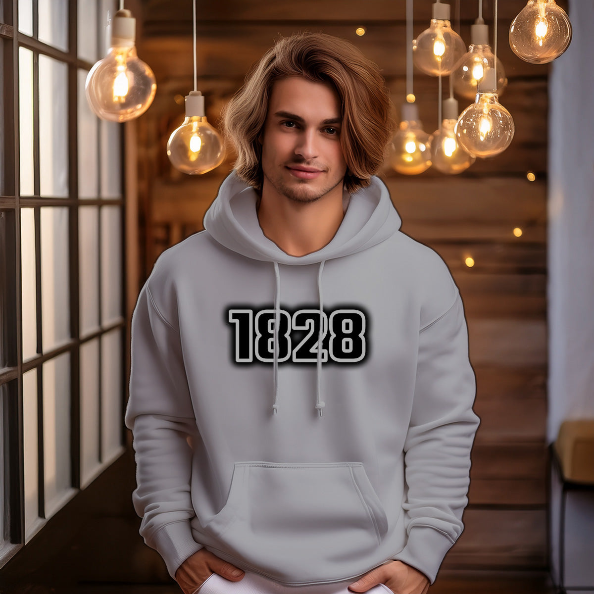 1828 Men Unisex Hoodie | Vintage Birth Year Hoodie Gift