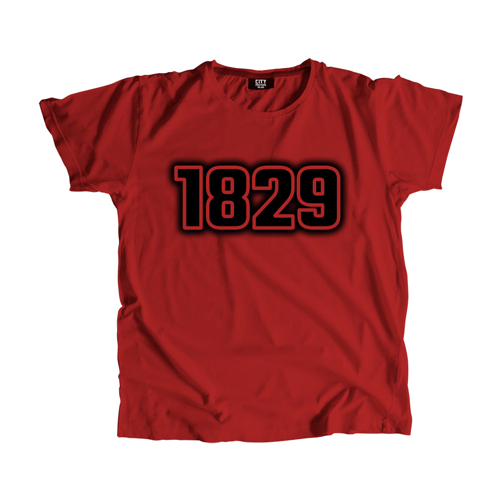 1829 Vintage Heritage Year Men Unisex T-Shirt (Red)