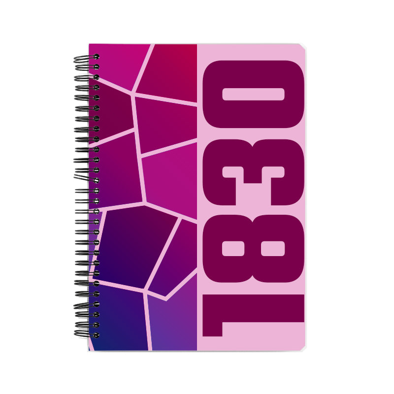 1830 Year Notebook (Light Pink)