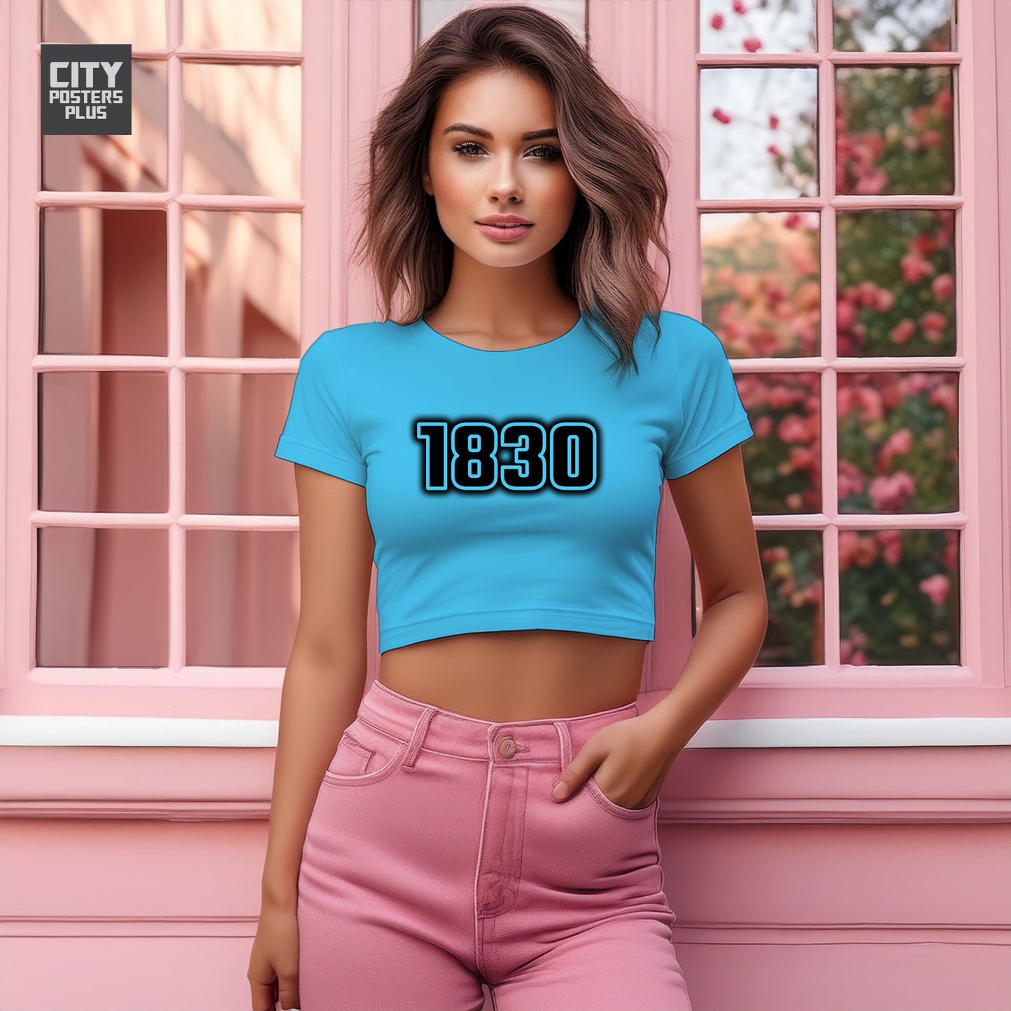 1830 Women Crop Top | Vintage Birth Year Shirt | City Posters Plus