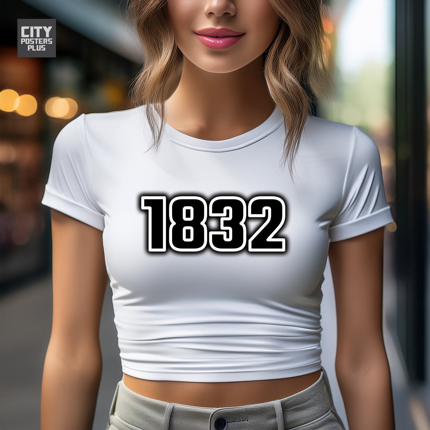 City Posters Plus 1832 Vintage Birth Year Women Crop Top