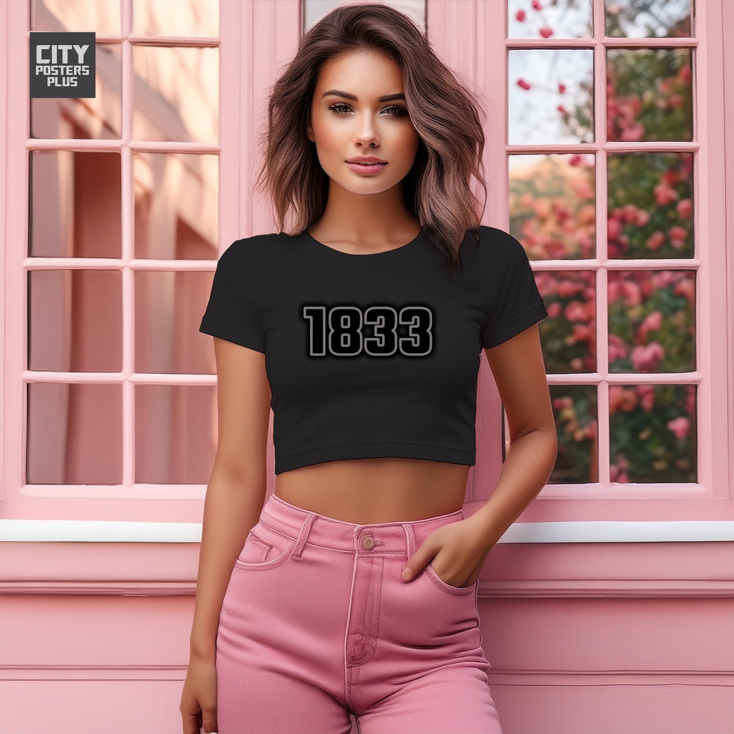 1833 Women Crop Top | Vintage Birth Year Shirt | City Posters Plus