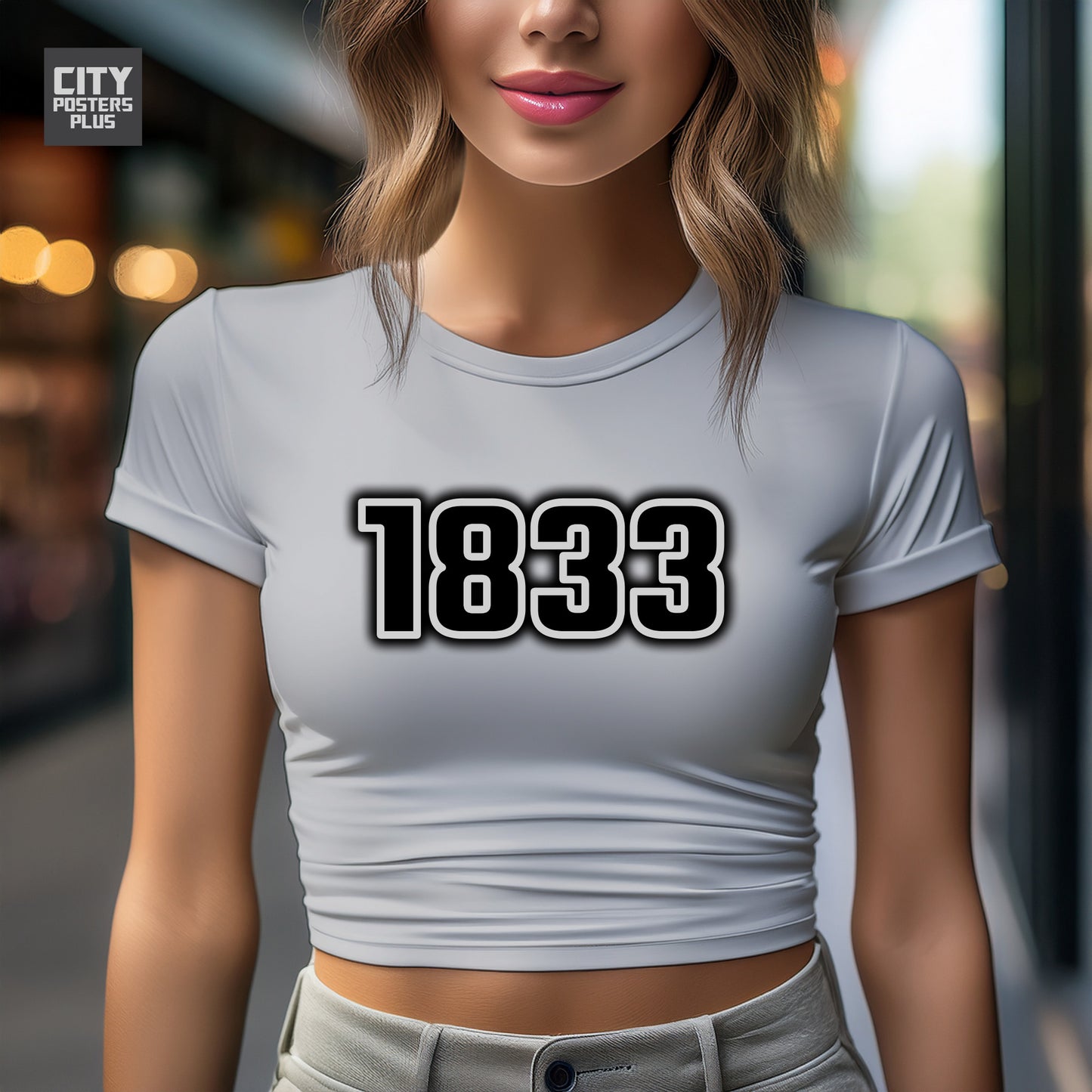 City Posters Plus 1833 Vintage Birth Year Women Crop Top