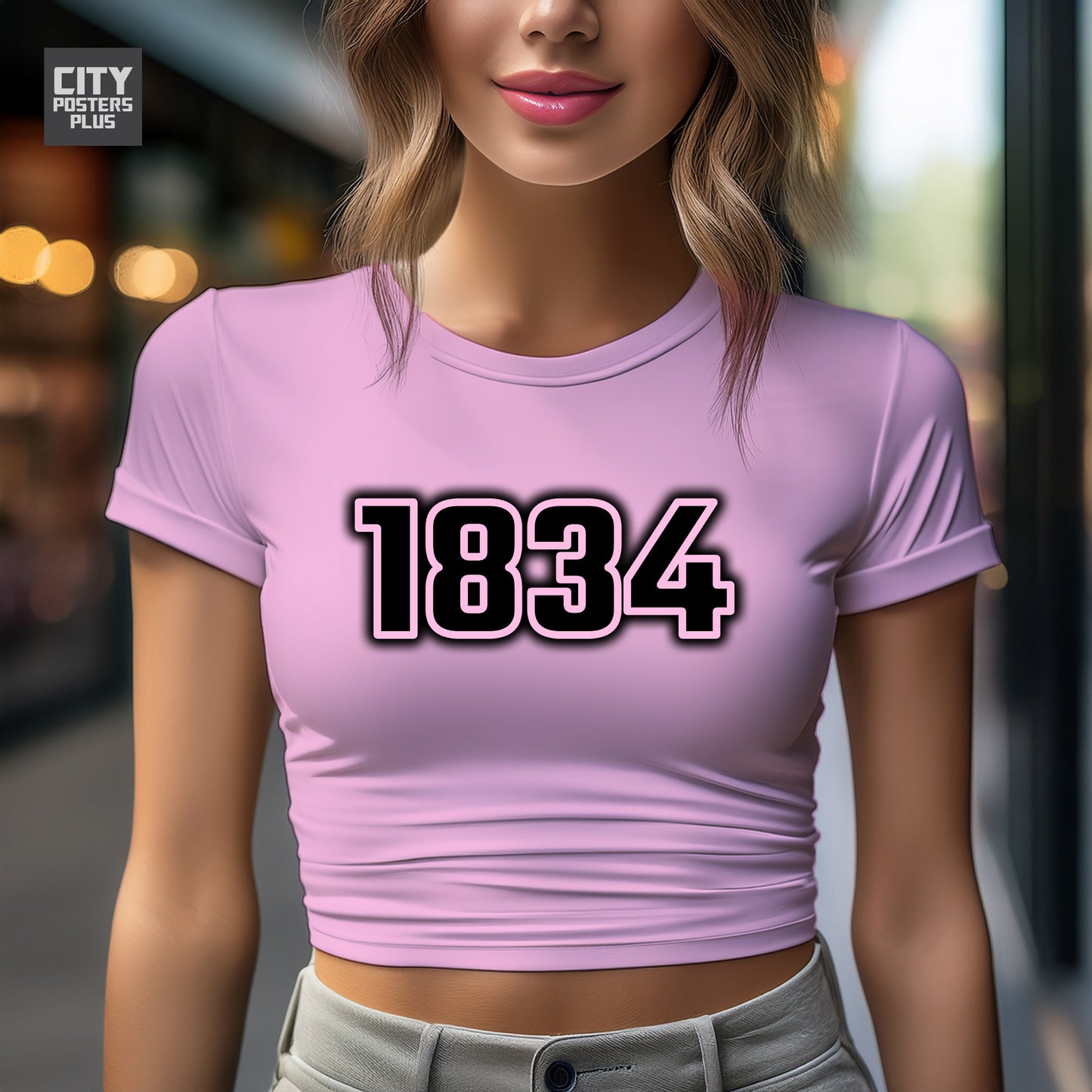 City Posters Plus 1834 Vintage Birth Year Women Crop Top