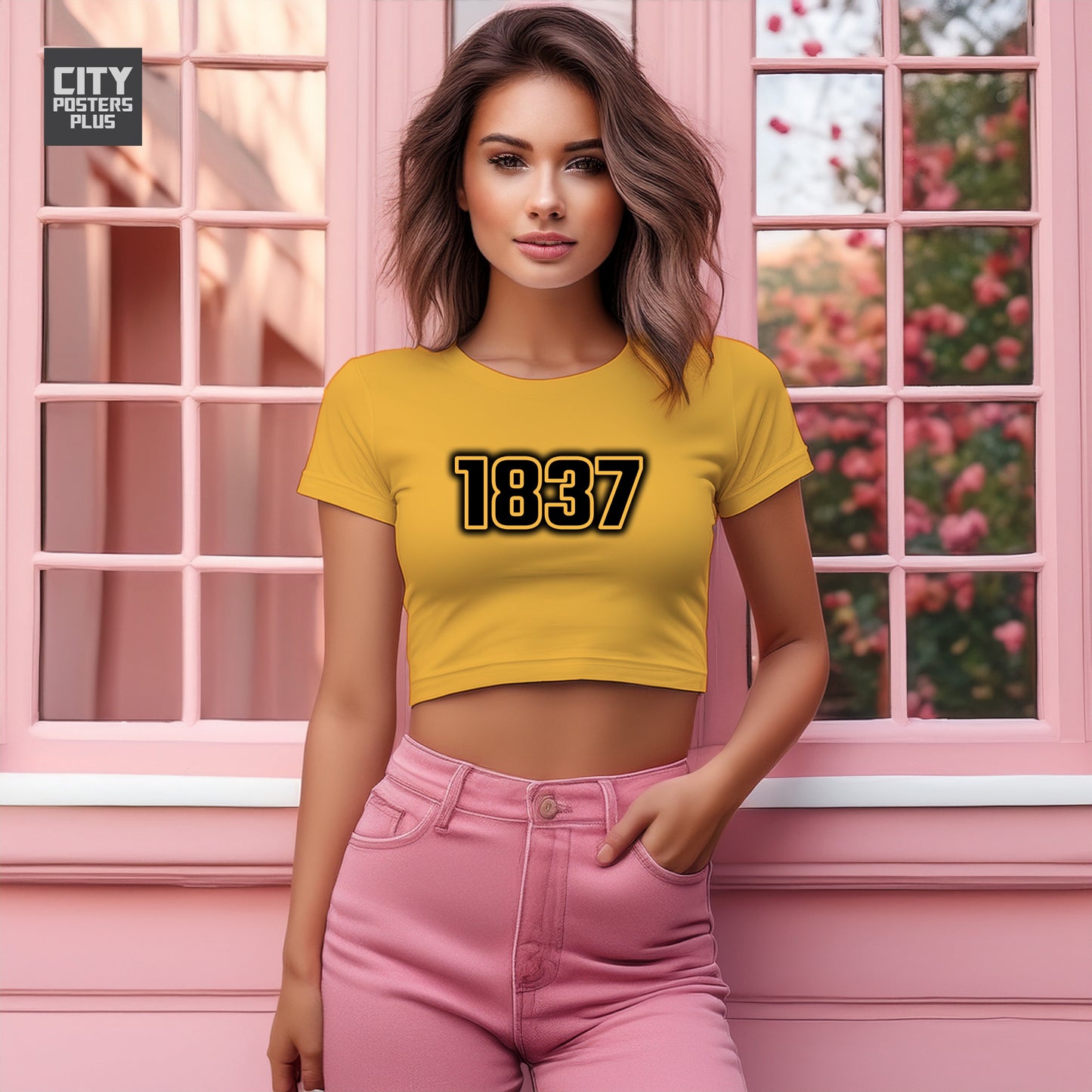 1837 Women Crop Top | Vintage Birth Year Shirt | City Posters Plus