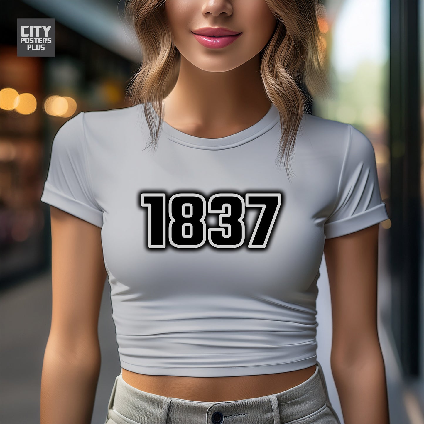 City Posters Plus 1837 Vintage Birth Year Women Crop Top