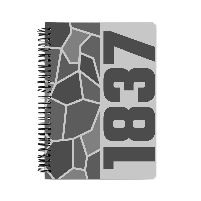 1837 Year Notebook (Melange Grey)