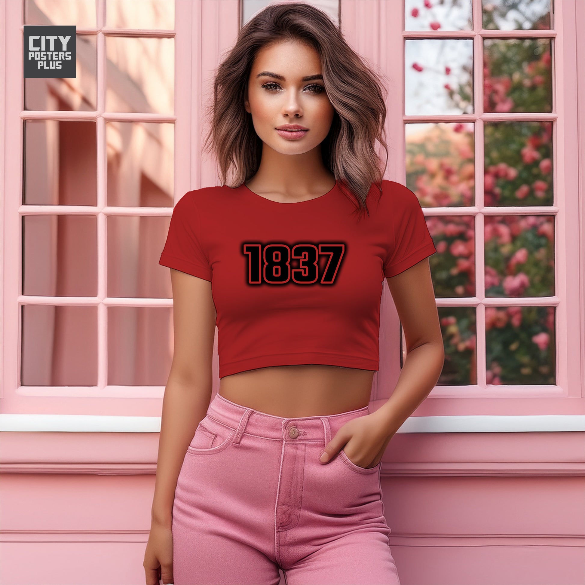 1837 Women Crop Top | Vintage Birth Year Shirt | City Posters Plus