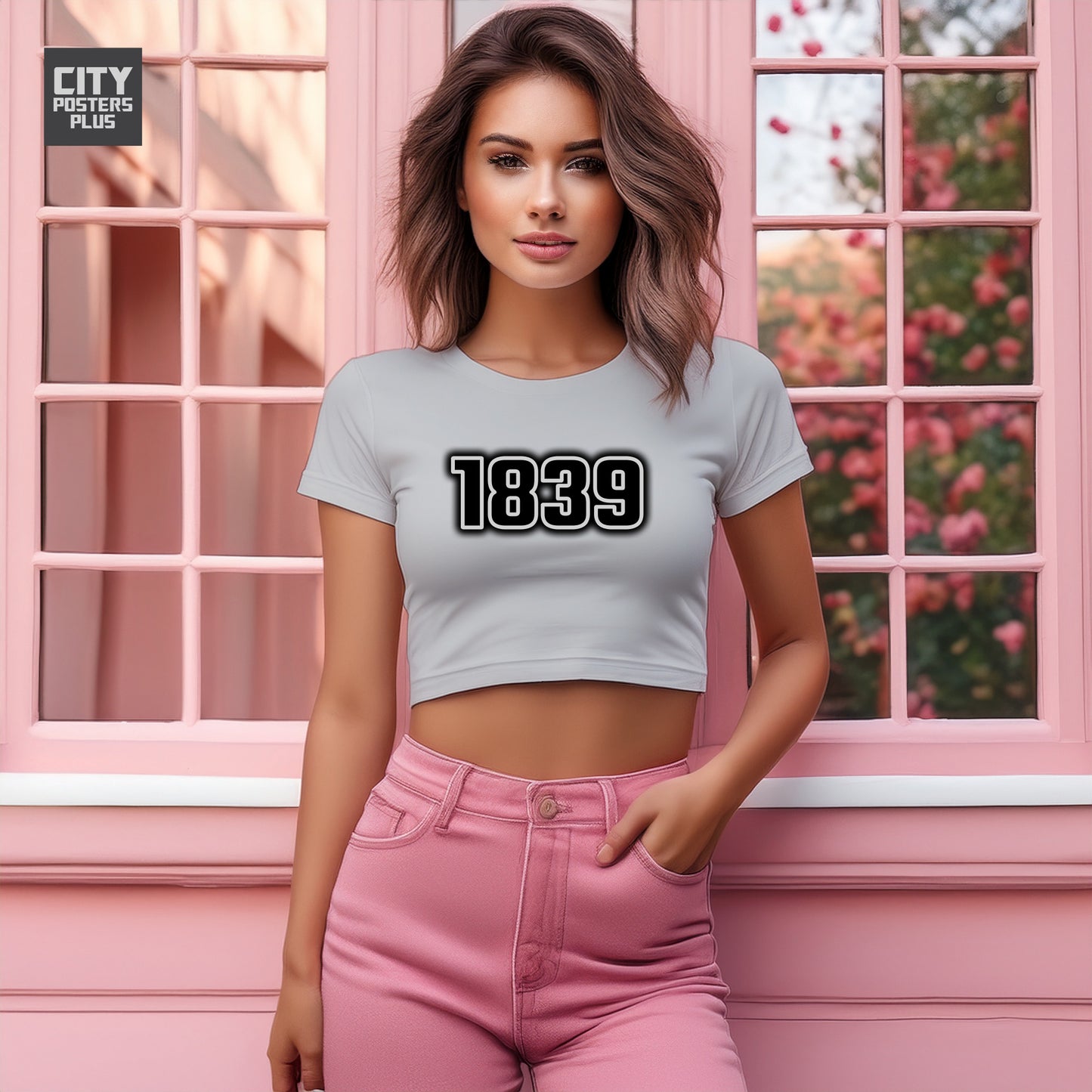 1839 Women Crop Top | Vintage Birth Year Shirt | City Posters Plus