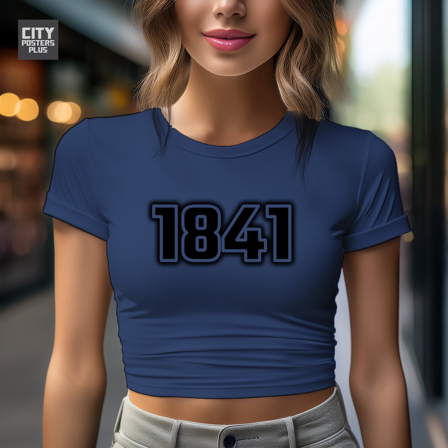 City Posters Plus 1841 Vintage Birth Year Women Crop Top