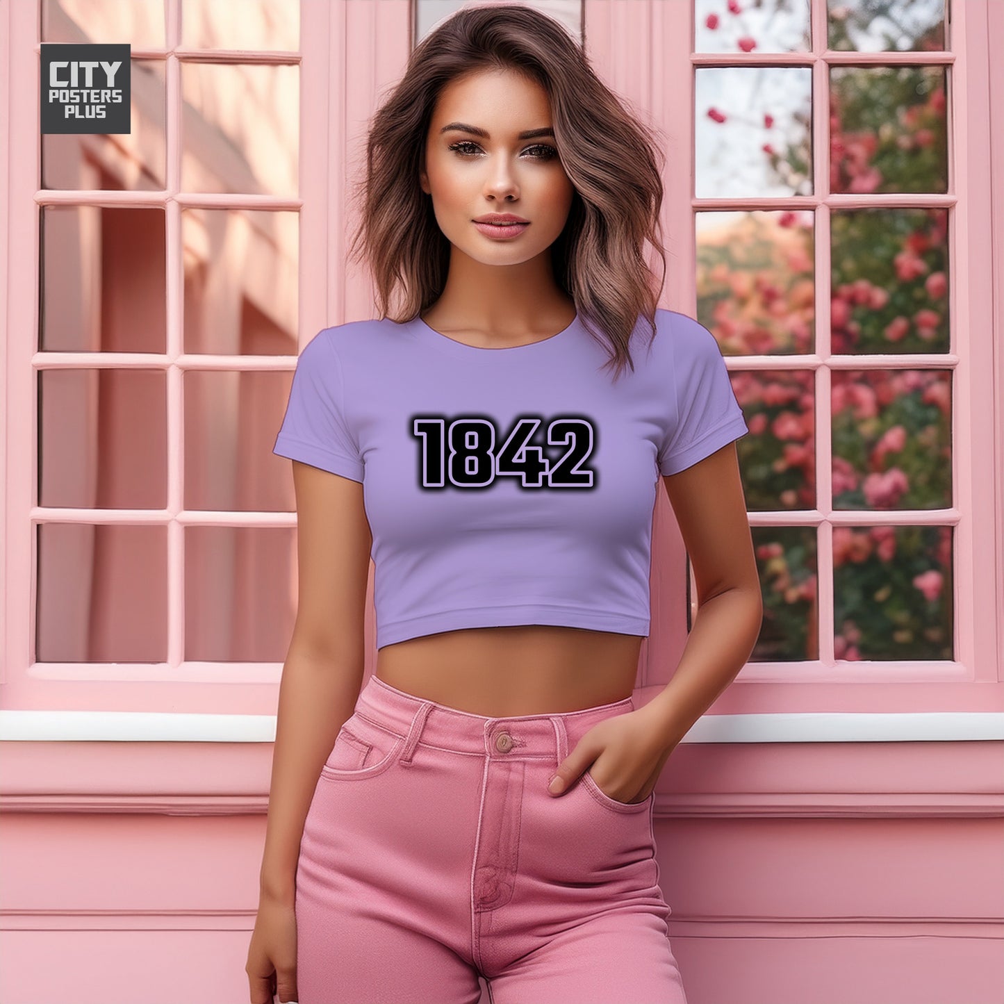 1842 Women Crop Top | Vintage Birth Year Shirt | City Posters Plus