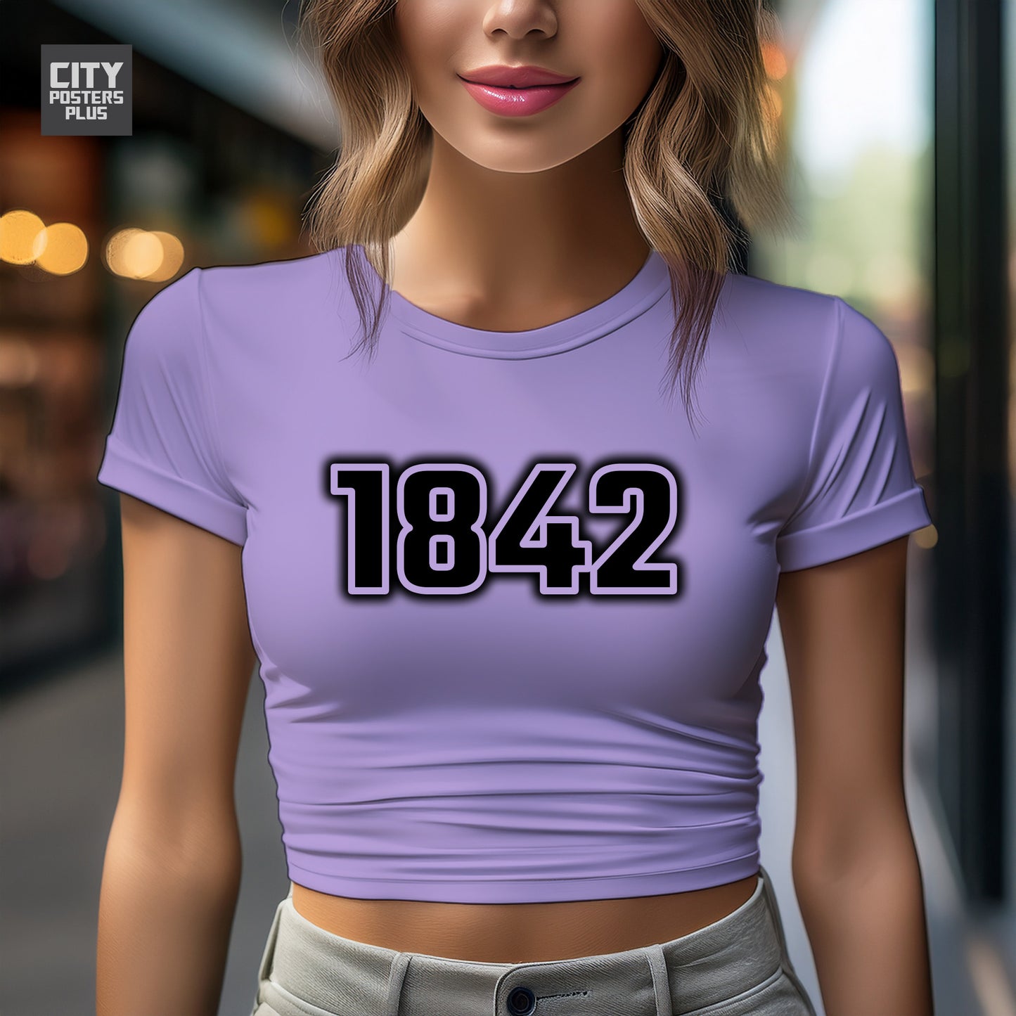 City Posters Plus 1842 Vintage Birth Year Women Crop Top