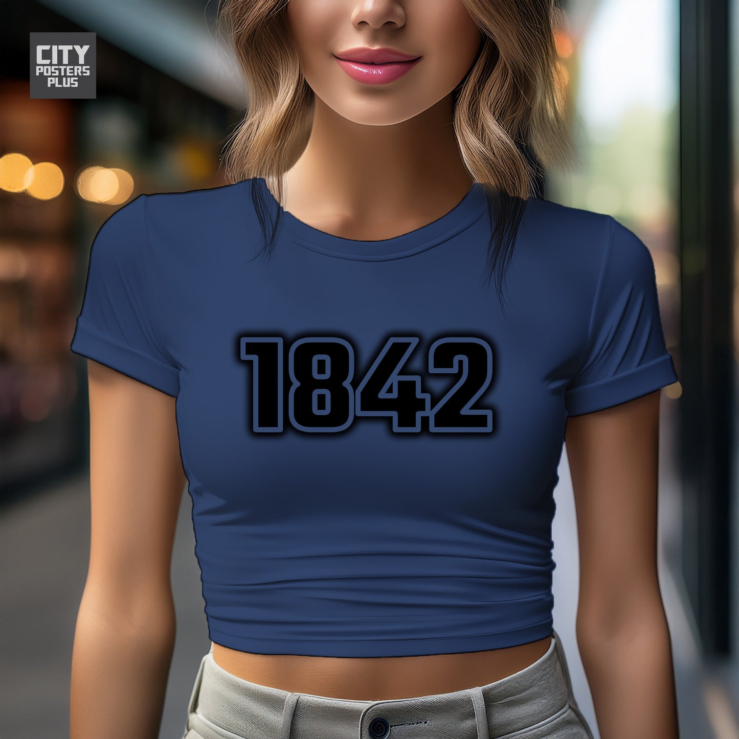 City Posters Plus 1842 Vintage Birth Year Women Crop Top