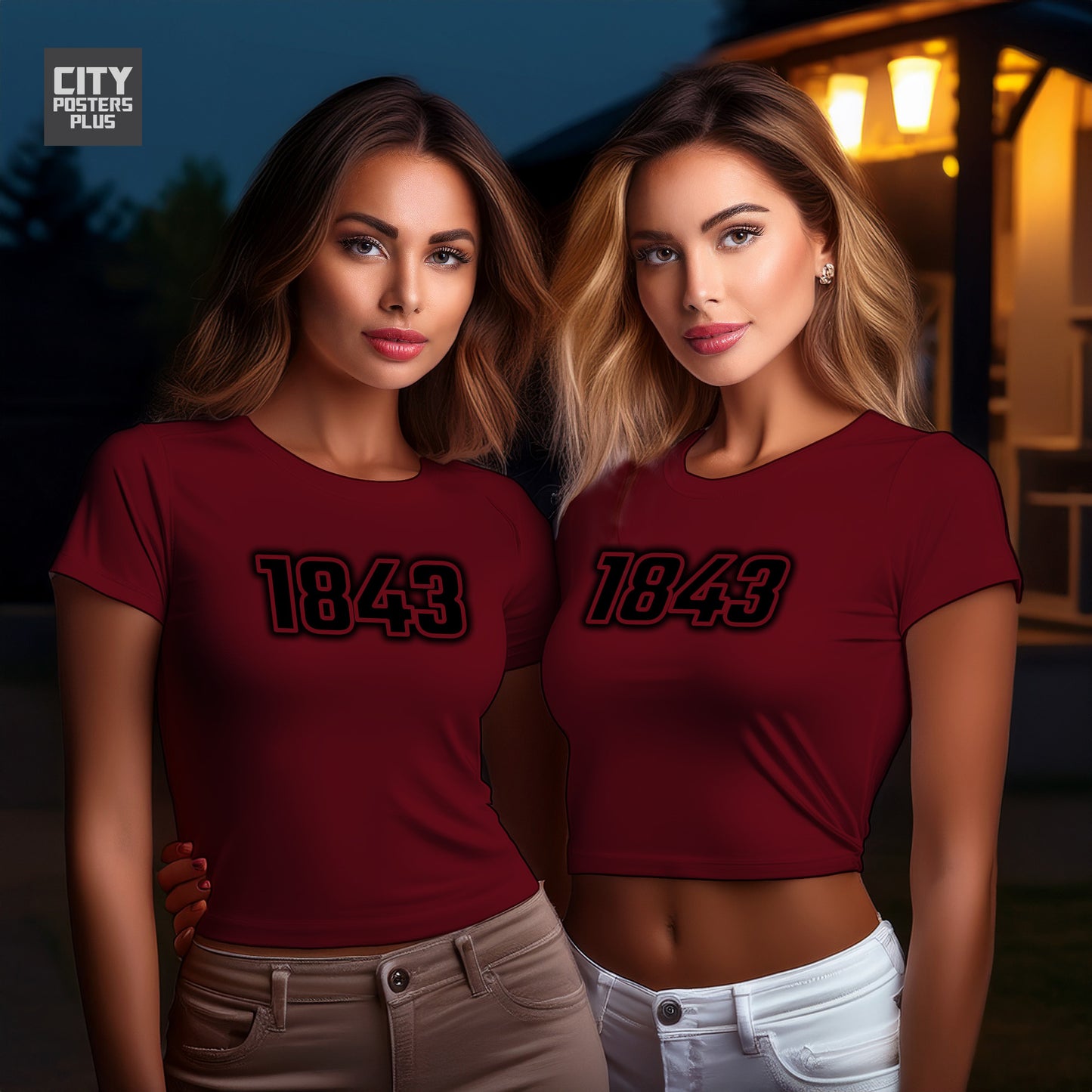 City Posters Plus 1843 Vintage Birth Year Women Crop Top