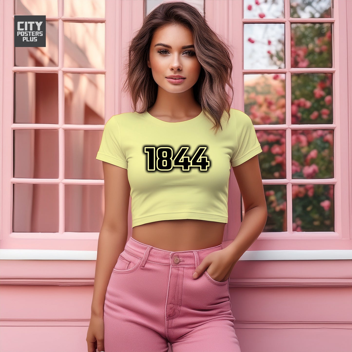 1844 Women Crop Top | Vintage Birth Year Shirt | City Posters Plus