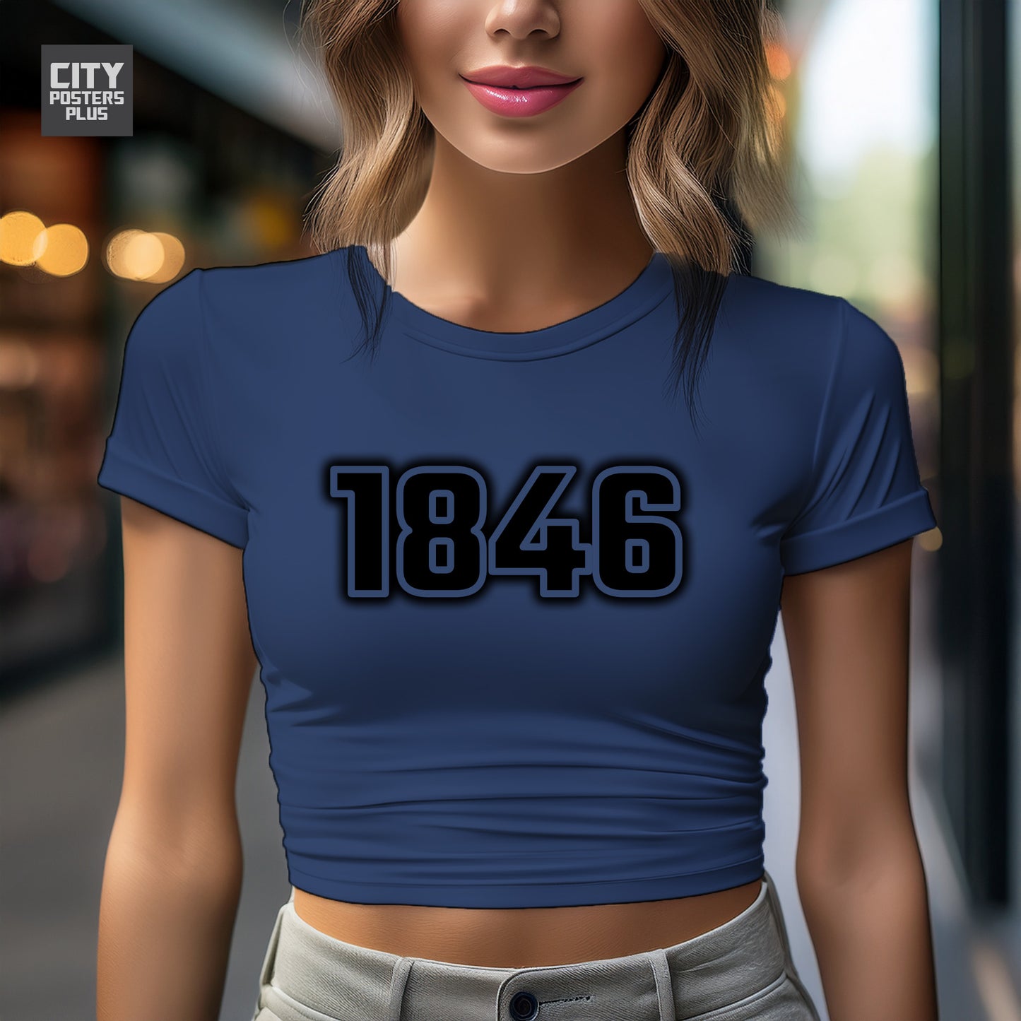 City Posters Plus 1846 Vintage Birth Year Women Crop Top