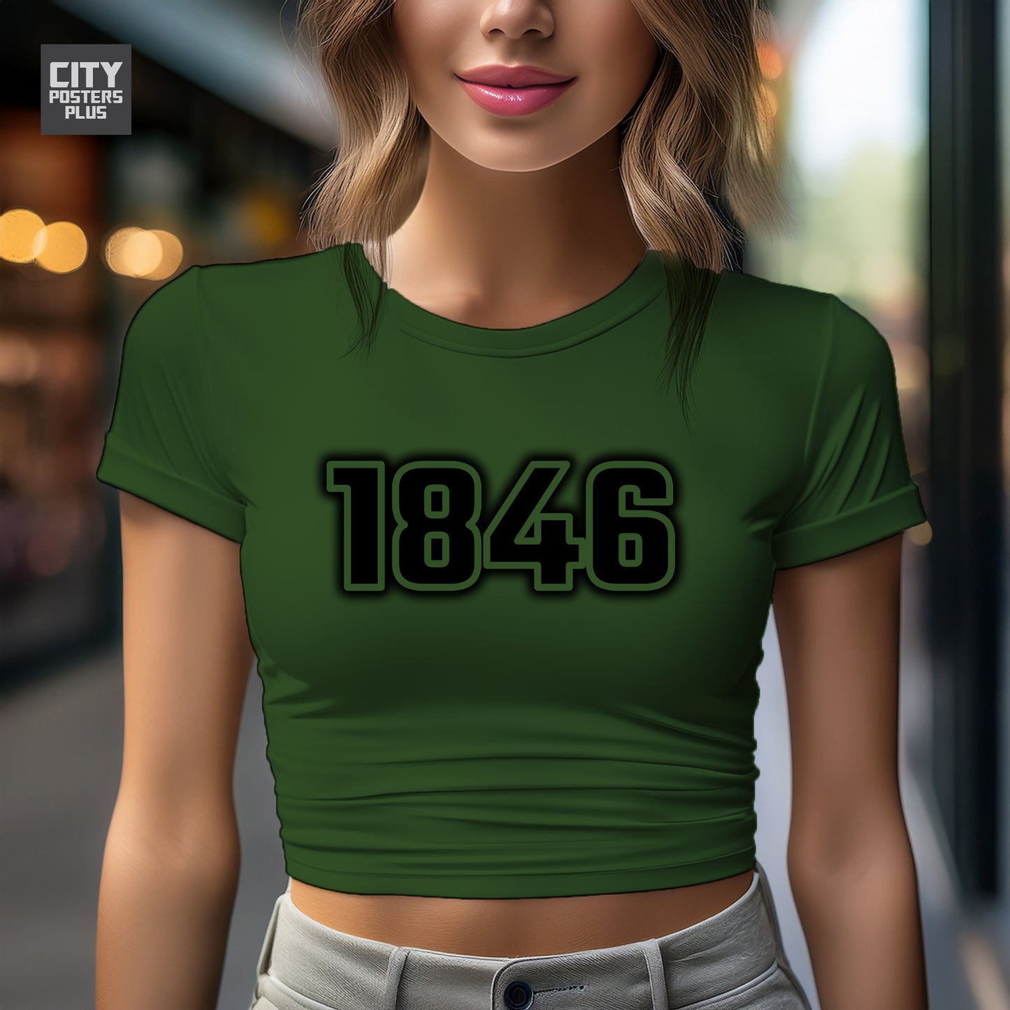 City Posters Plus 1846 Vintage Birth Year Women Crop Top