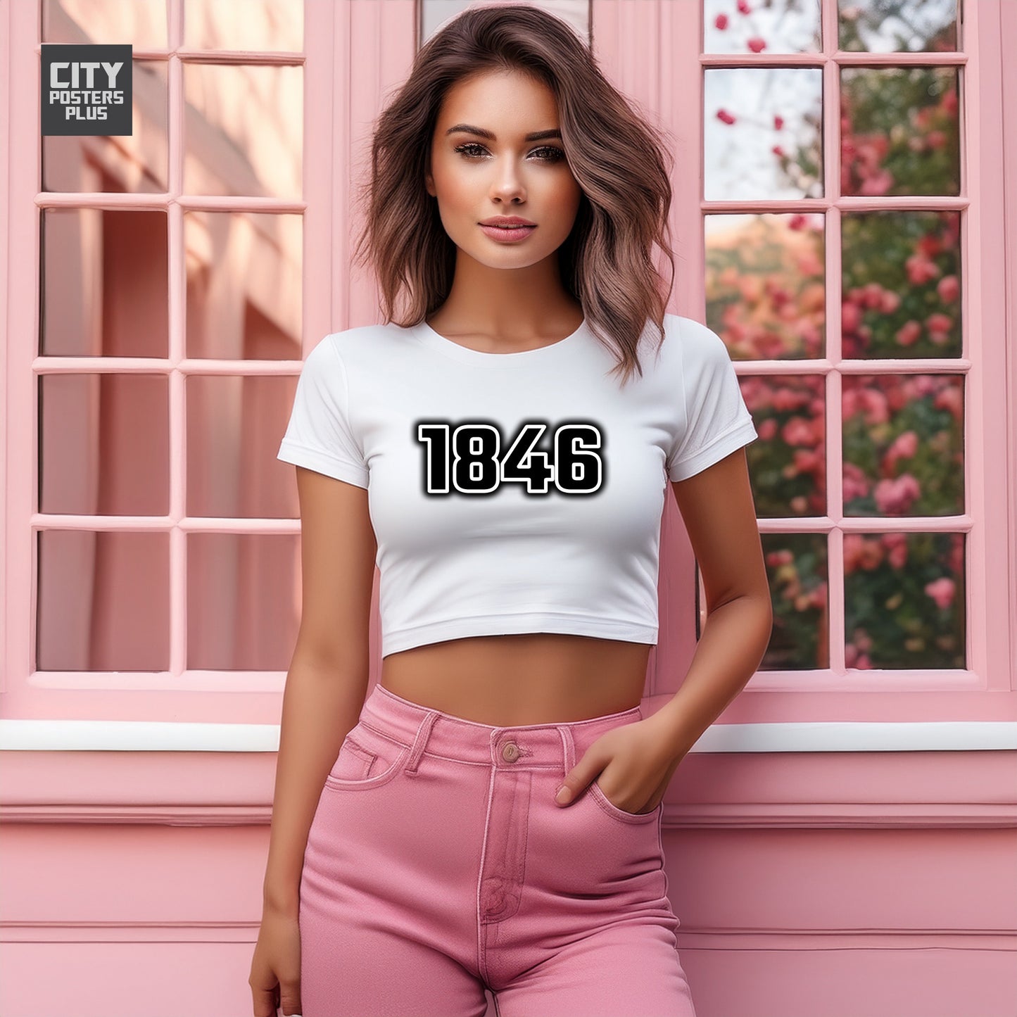 1846 Women Crop Top | Vintage Birth Year Shirt | City Posters Plus