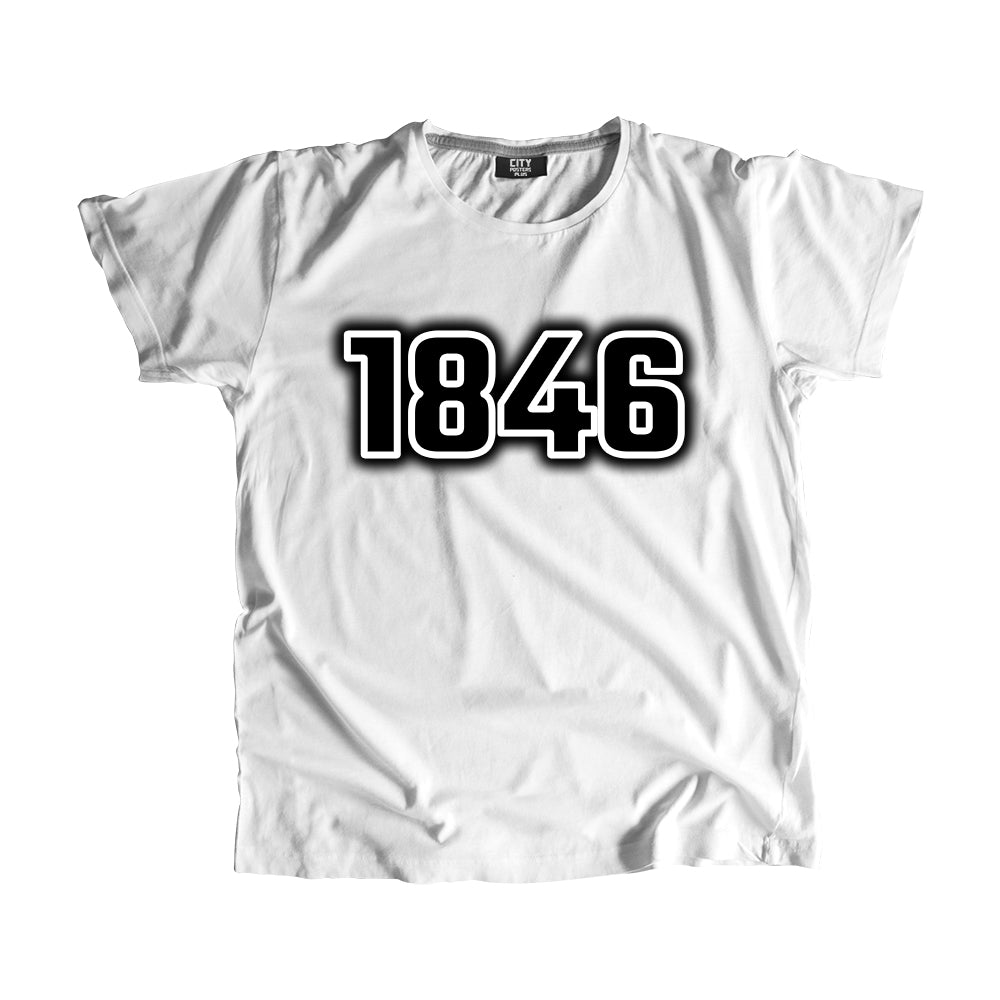 1846 Vintage Heritage Year Men Unisex T-Shirt (White)