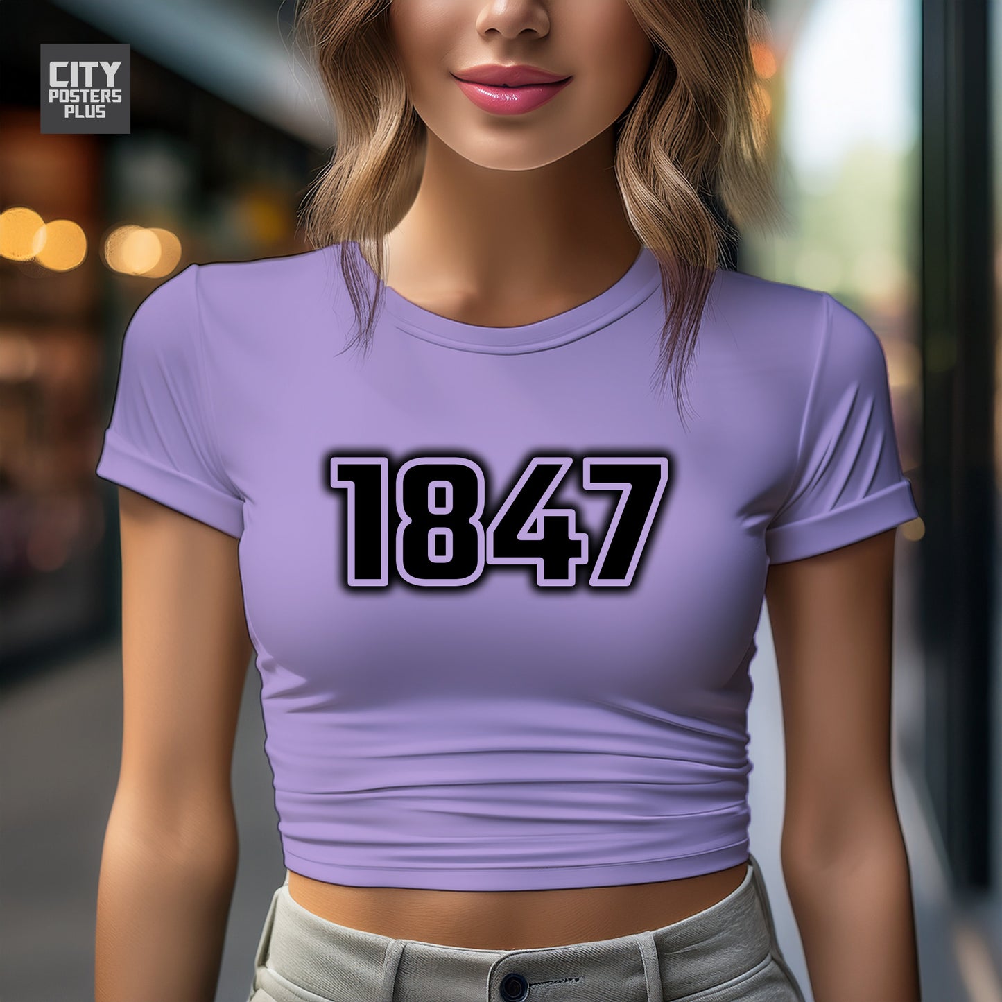 City Posters Plus 1847 Vintage Birth Year Women Crop Top