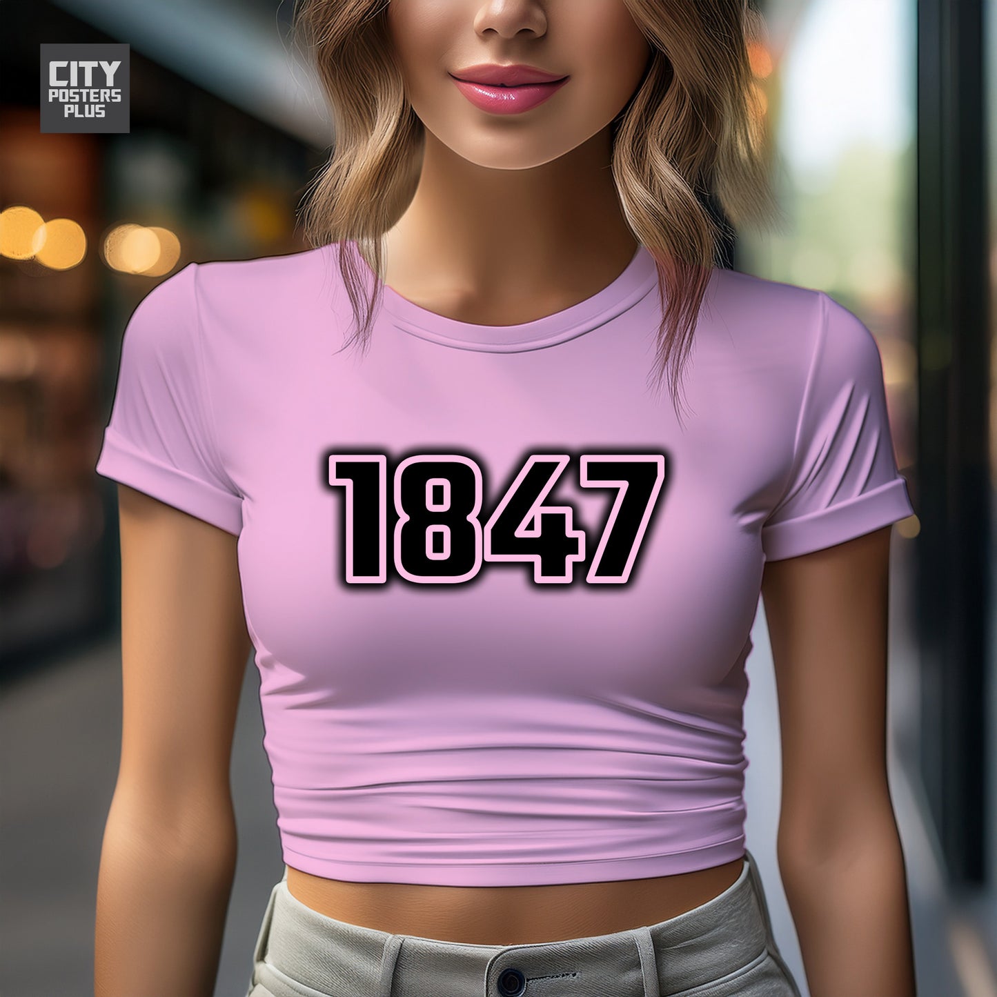 City Posters Plus 1847 Vintage Birth Year Women Crop Top