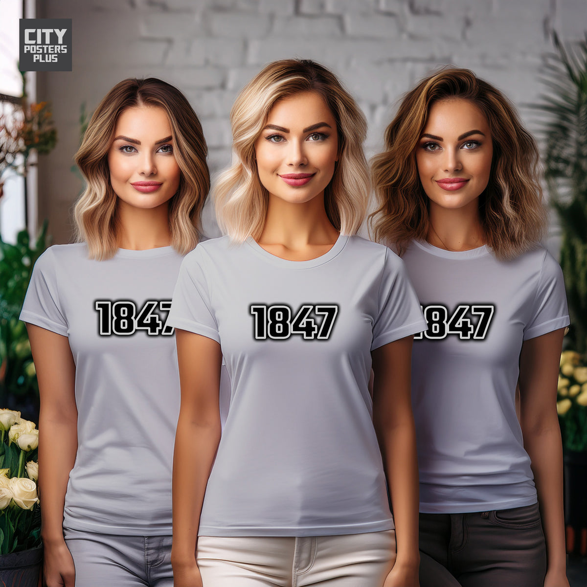 Year 1847 Vintage Birth Year Women T-Shirt