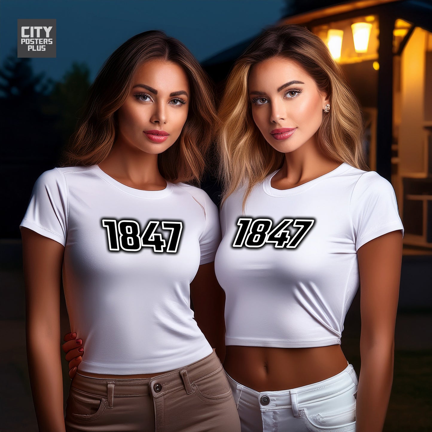 City Posters Plus 1847 Vintage Birth Year Women Crop Top