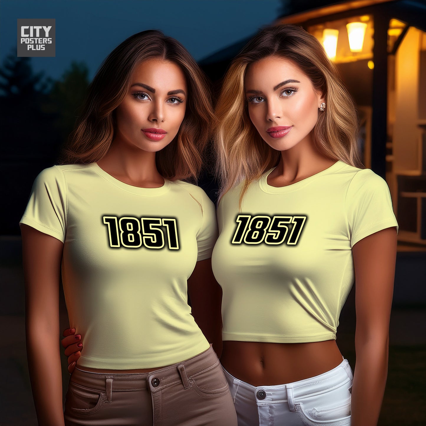City Posters Plus 1851 Vintage Birth Year Women Crop Top