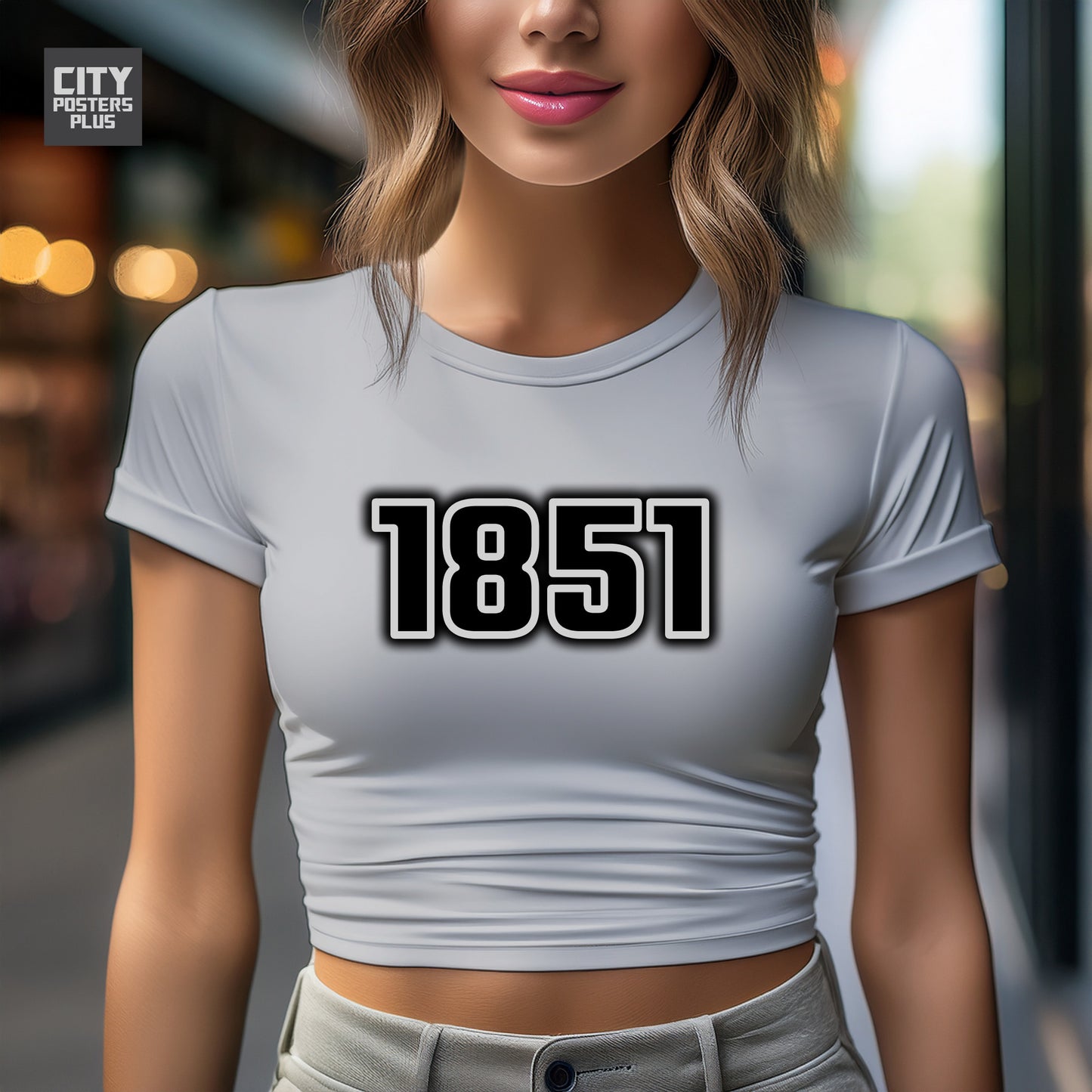 City Posters Plus 1851 Vintage Birth Year Women Crop Top