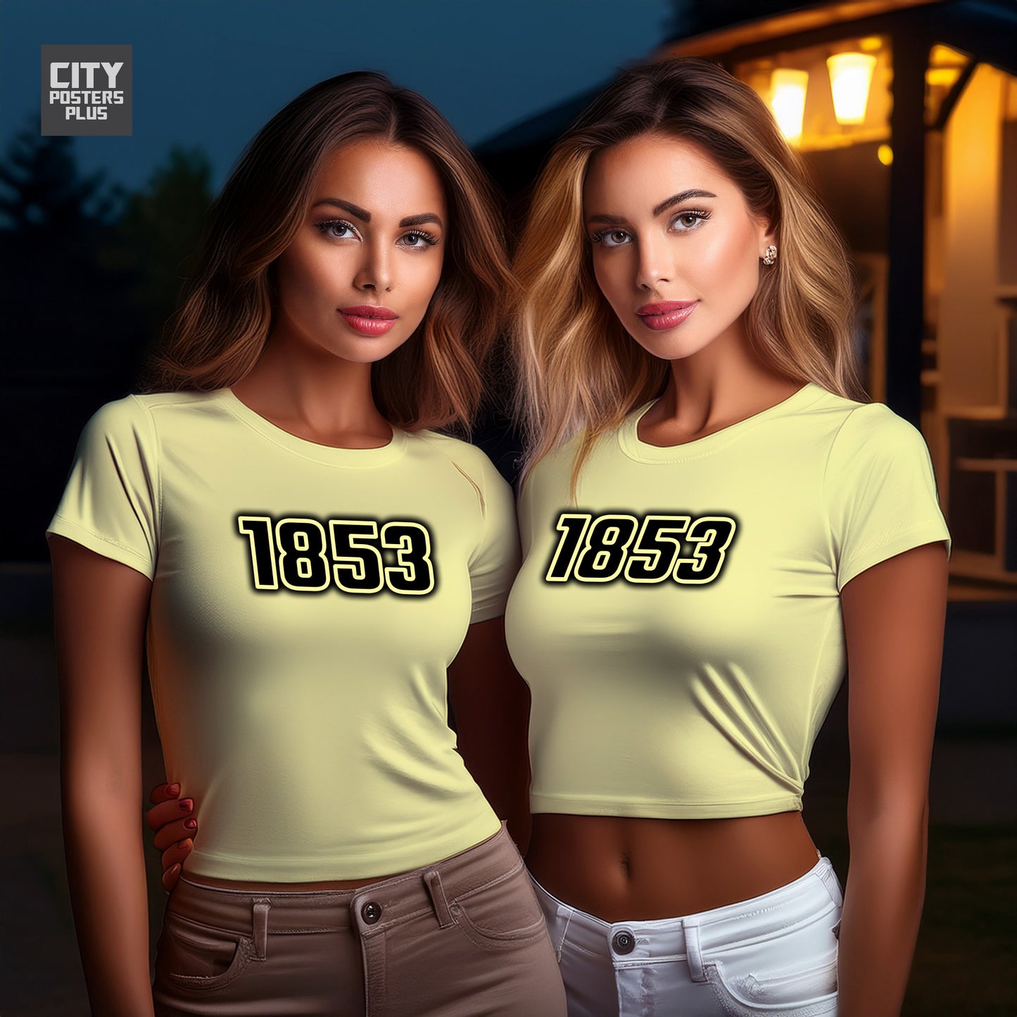 City Posters Plus 1853 Vintage Birth Year Women Crop Top