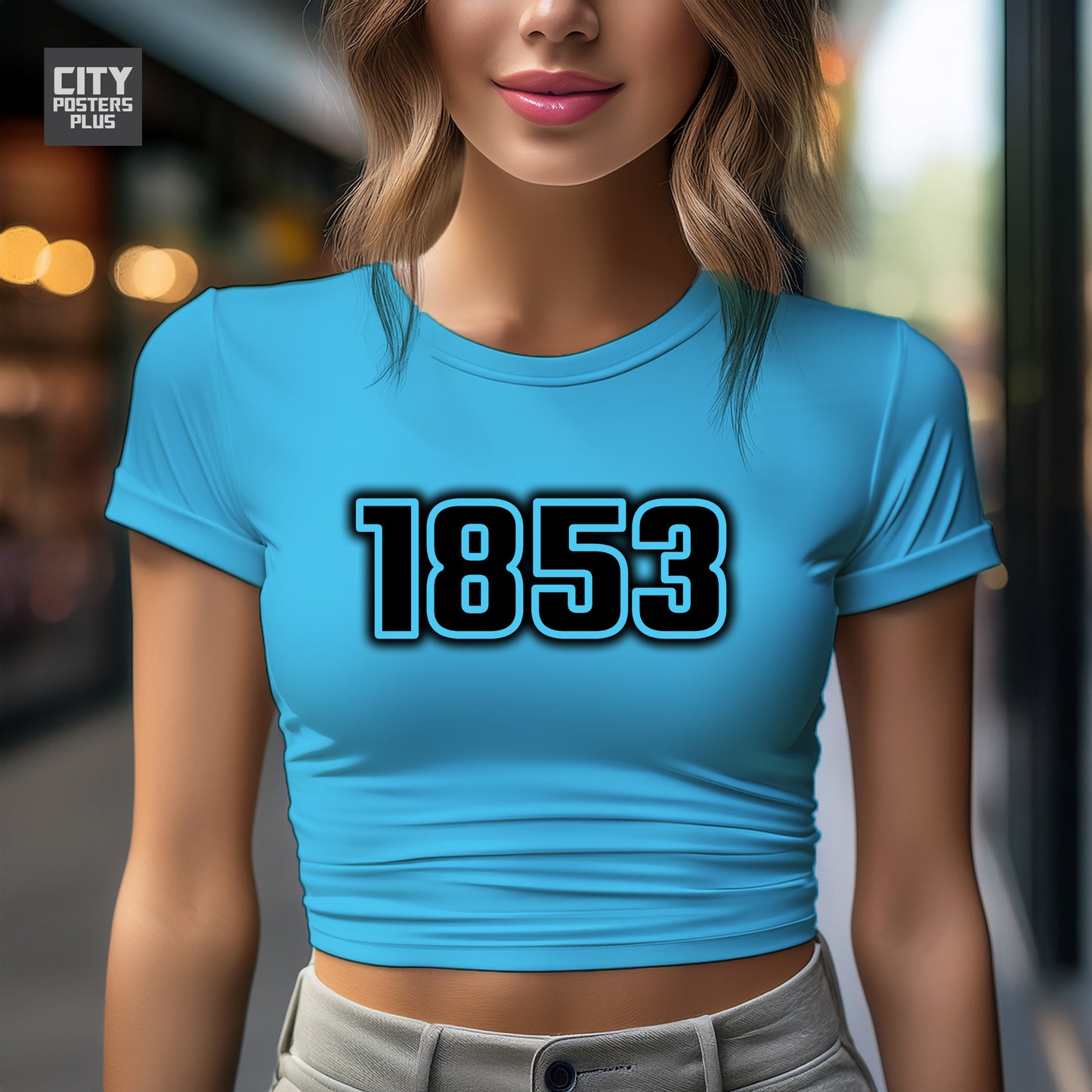 City Posters Plus 1853 Vintage Birth Year Women Crop Top