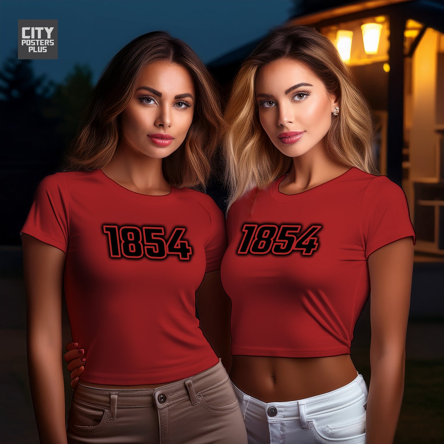 City Posters Plus 1854 Vintage Birth Year Women Crop Top