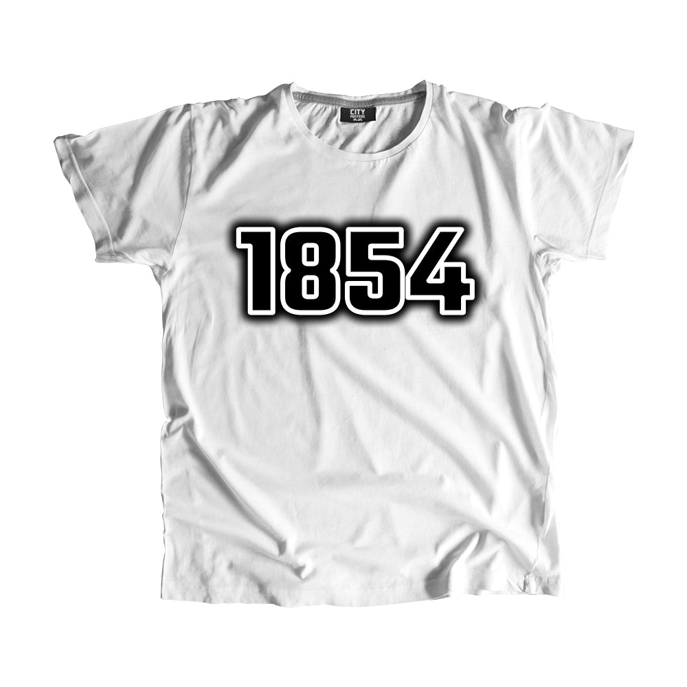 1854 Vintage Heritage Year Men Unisex T-Shirt (White)