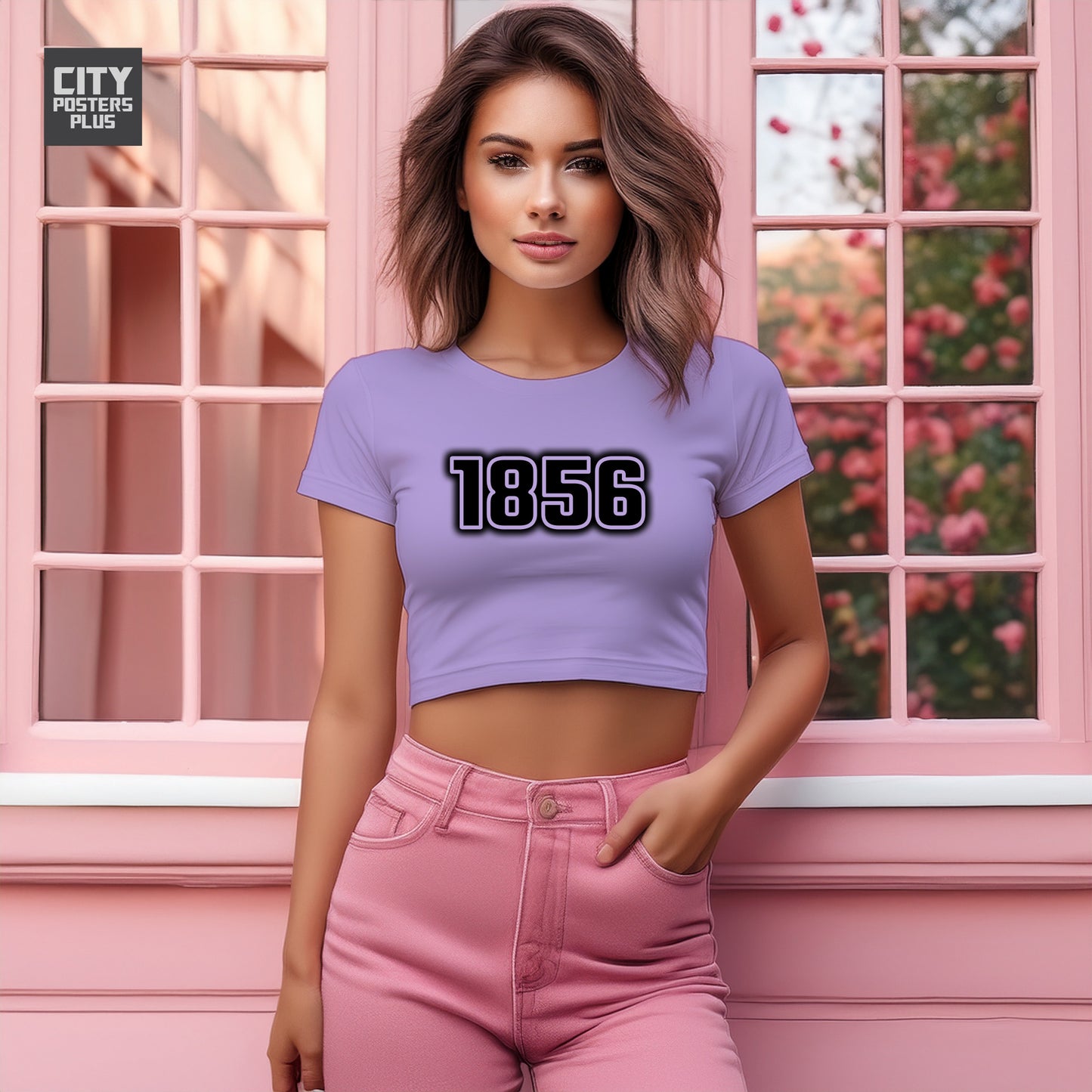 1856 Women Crop Top | Vintage Birth Year Shirt | City Posters Plus