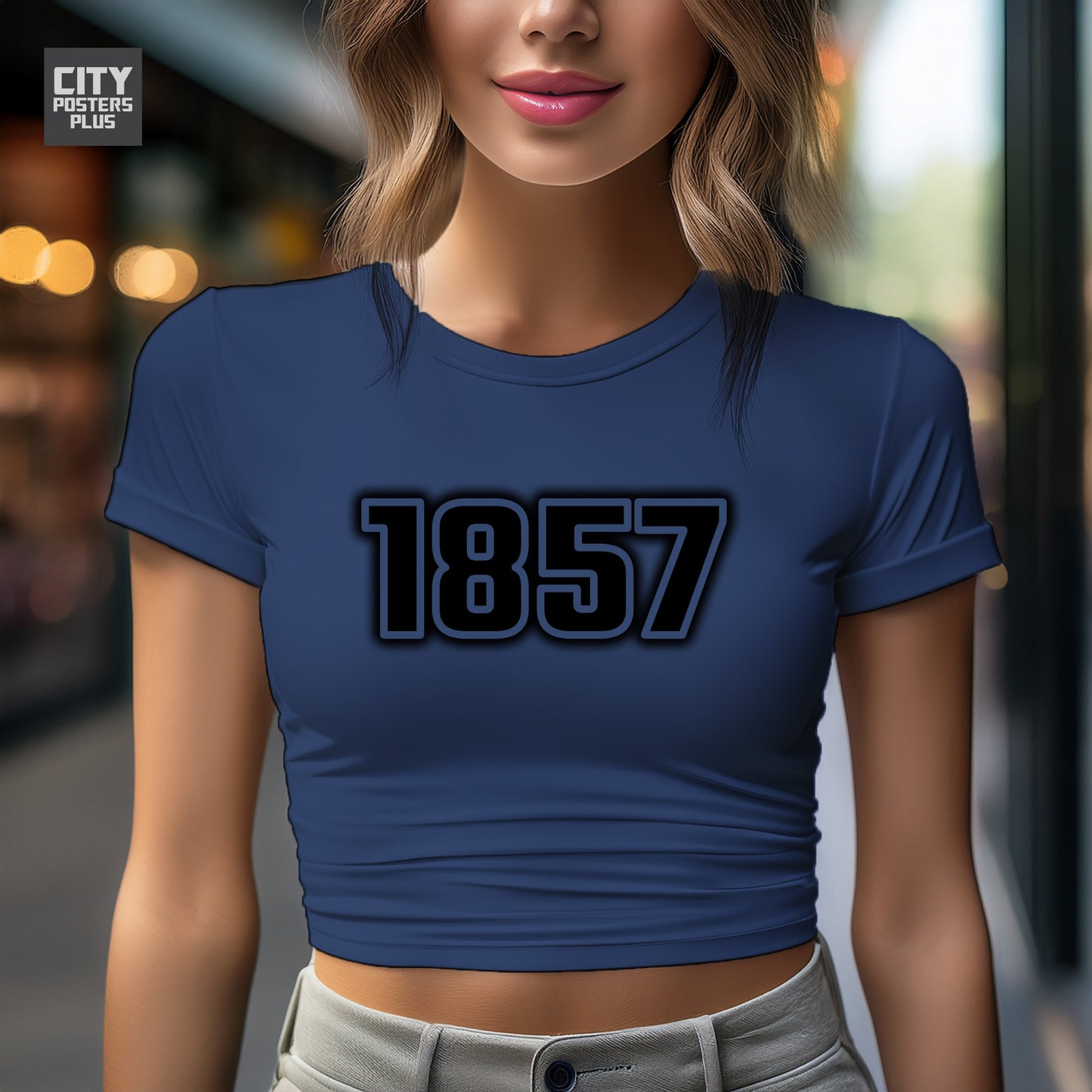 City Posters Plus 1857 Vintage Birth Year Women Crop Top