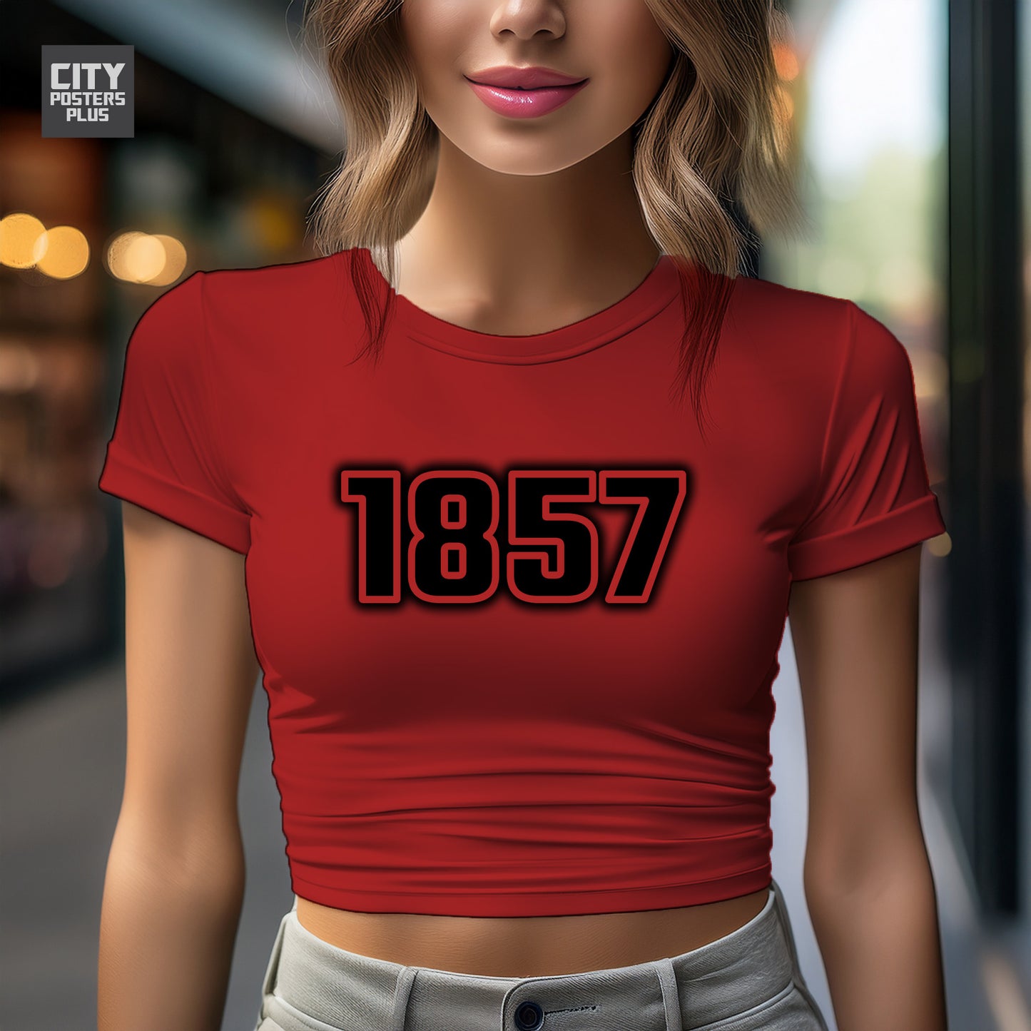 City Posters Plus 1857 Vintage Birth Year Women Crop Top