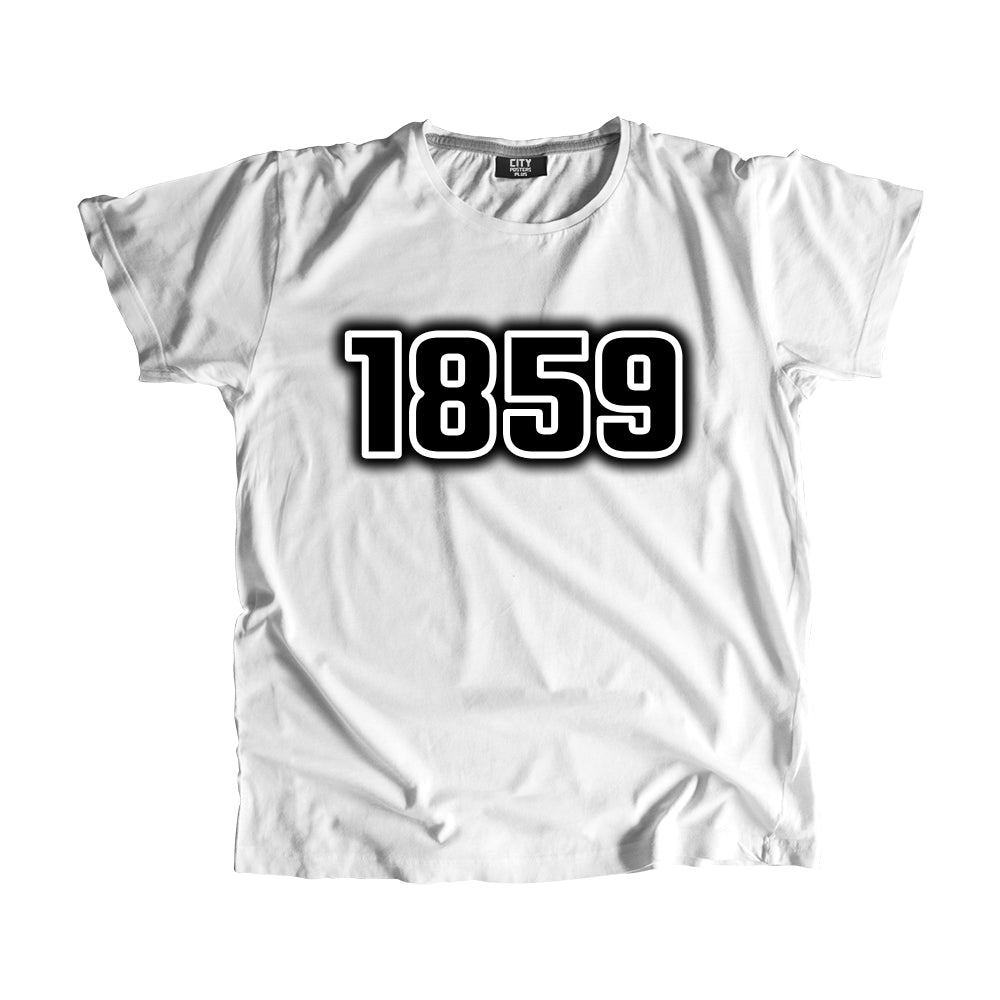 1859 Vintage Heritage Year Men Unisex T-Shirt (White)