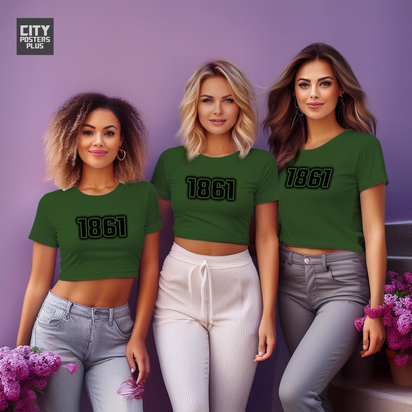 City Posters Plus 1861 Vintage Birth Year Women Crop Top