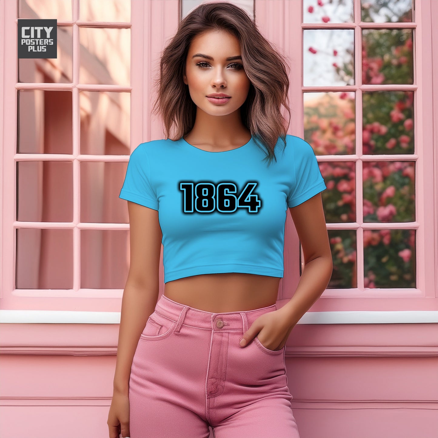 1864 Women Crop Top | Vintage Birth Year Shirt | City Posters Plus
