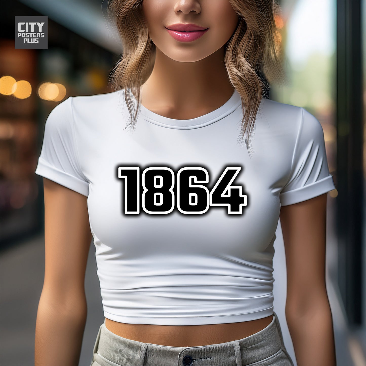 City Posters Plus 1864 Vintage Birth Year Women Crop Top