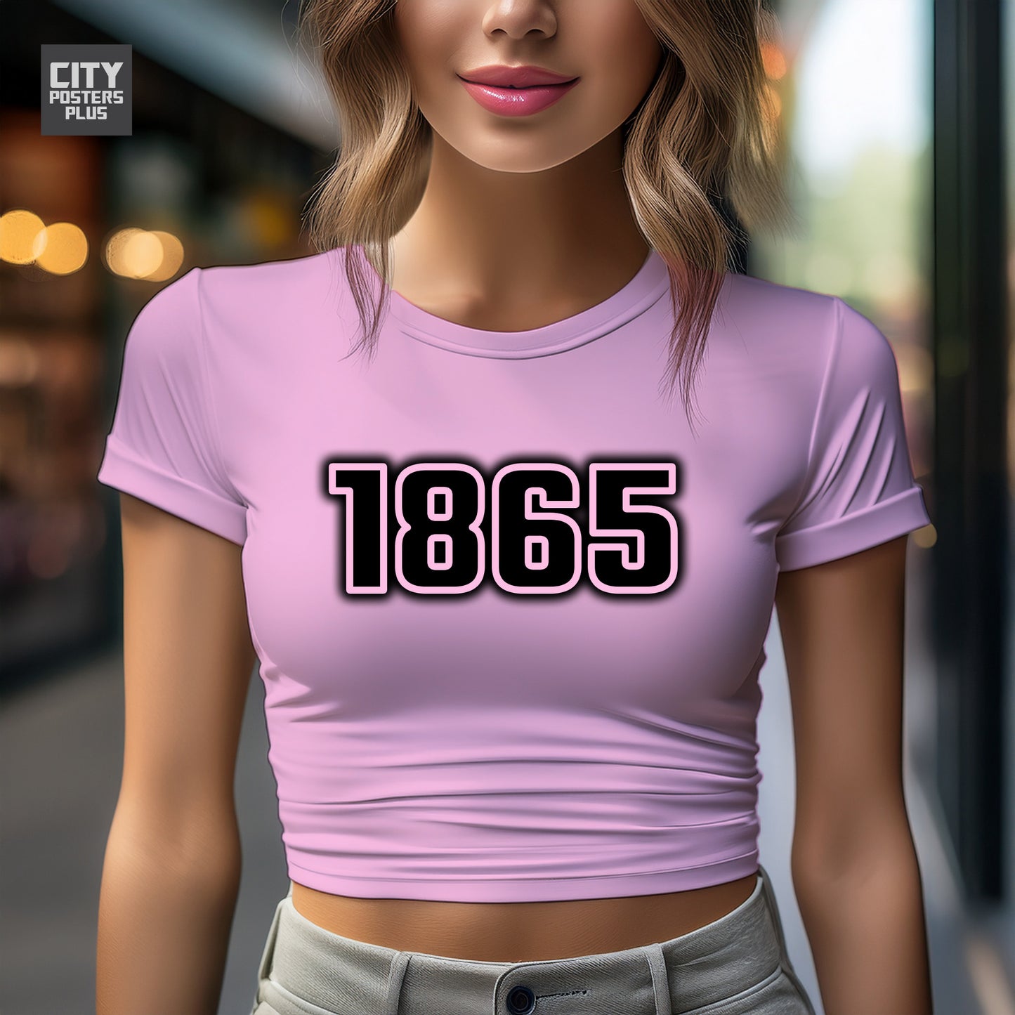 City Posters Plus 1865 Vintage Birth Year Women Crop Top
