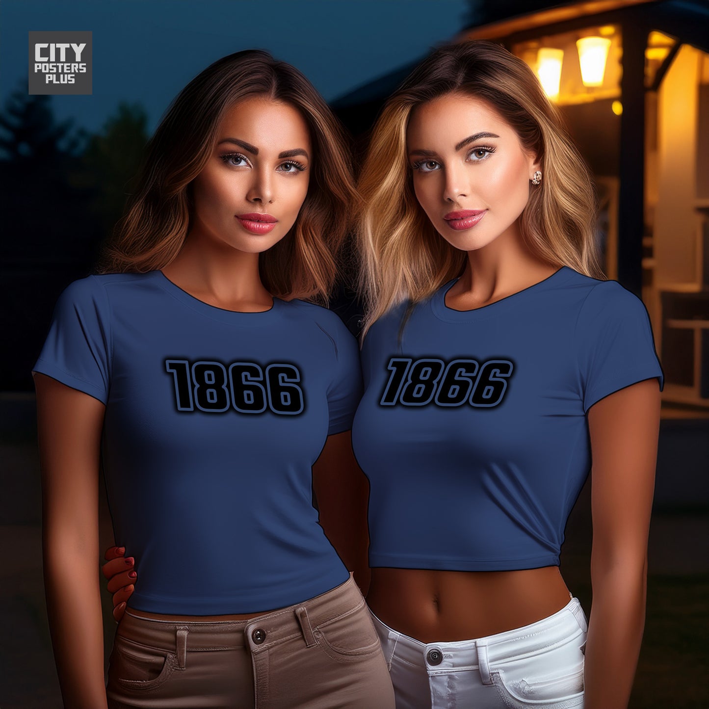 City Posters Plus 1866 Vintage Birth Year Women Crop Top