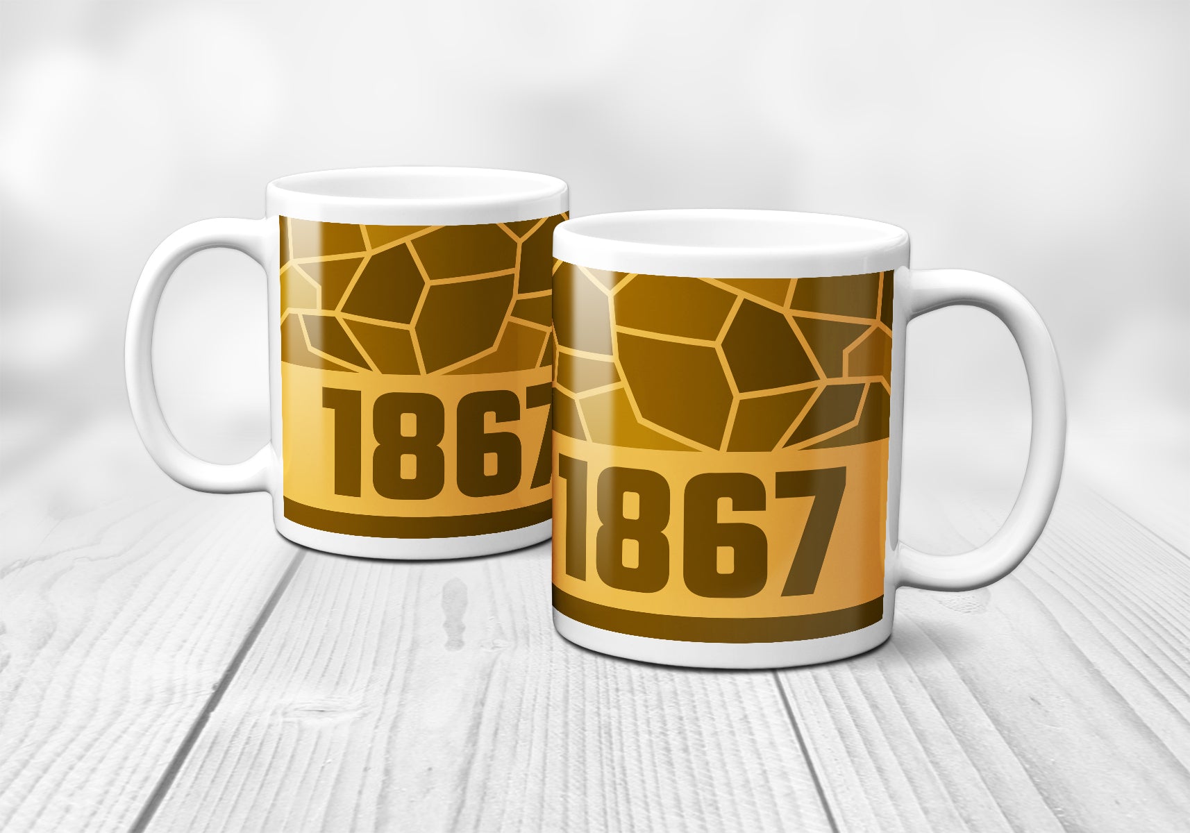 1867 Year Mug (11oz, Golden Yellow)
