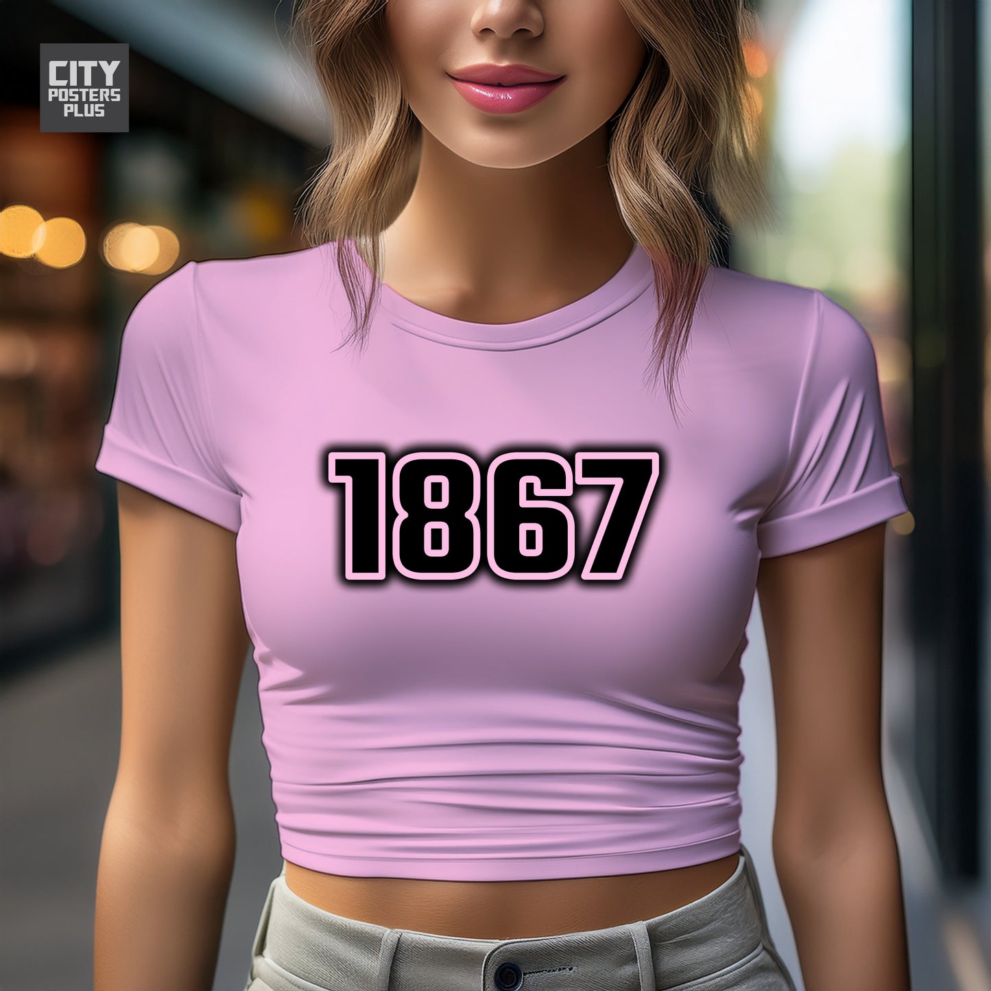 City Posters Plus 1867 Vintage Birth Year Women Crop Top