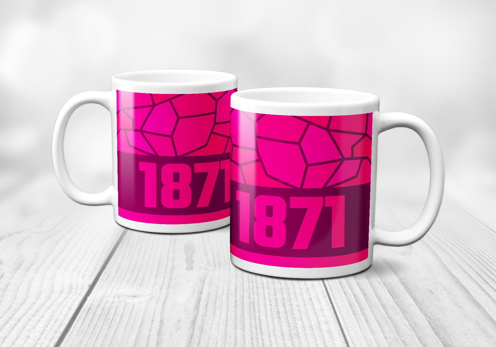 1871 Year Mug (11oz, Light Pink)