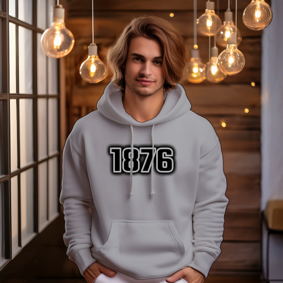 1876 Men Unisex Hoodie | Vintage Birth Year Hoodie Gift
