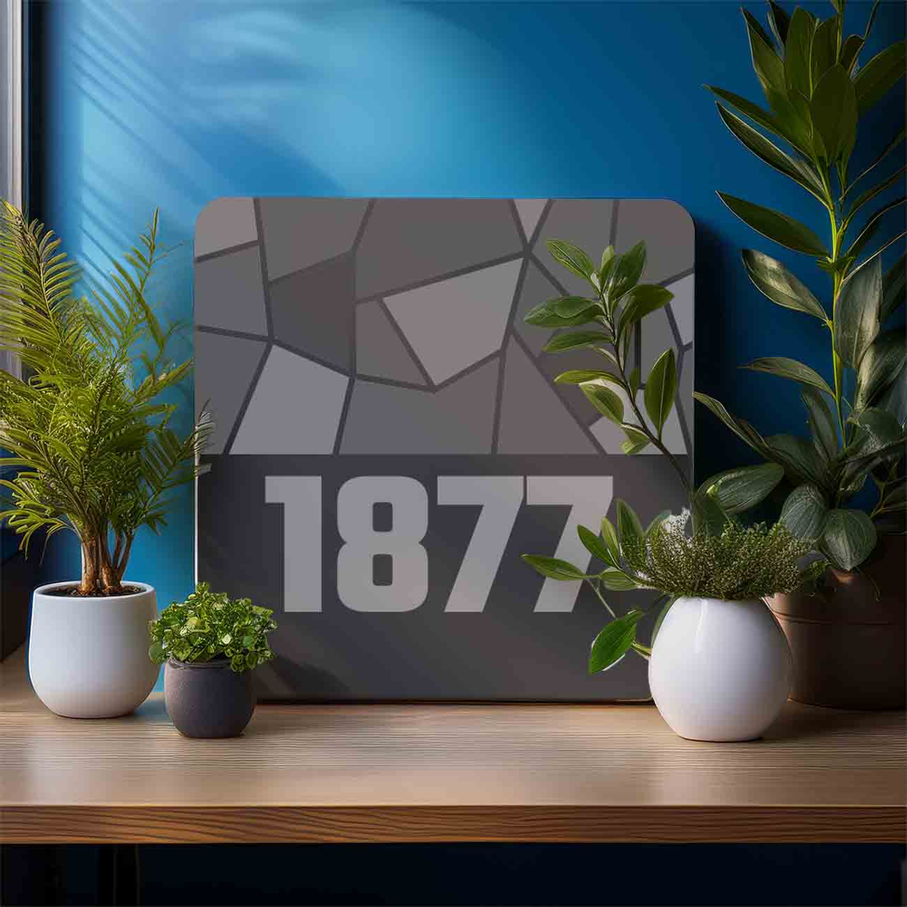 1877 Year Mousepad (Charcoal Grey)
