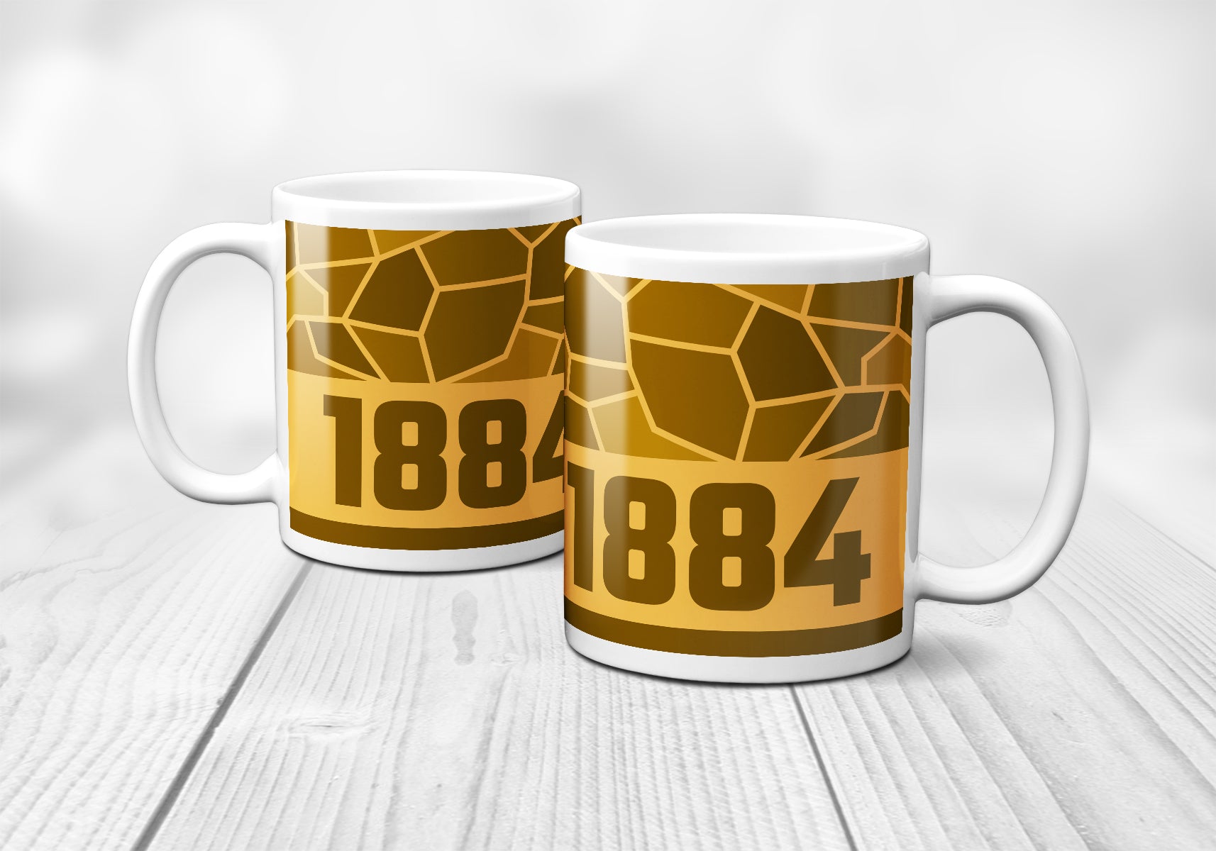 1884 Year Mug (11oz, Golden Yellow)