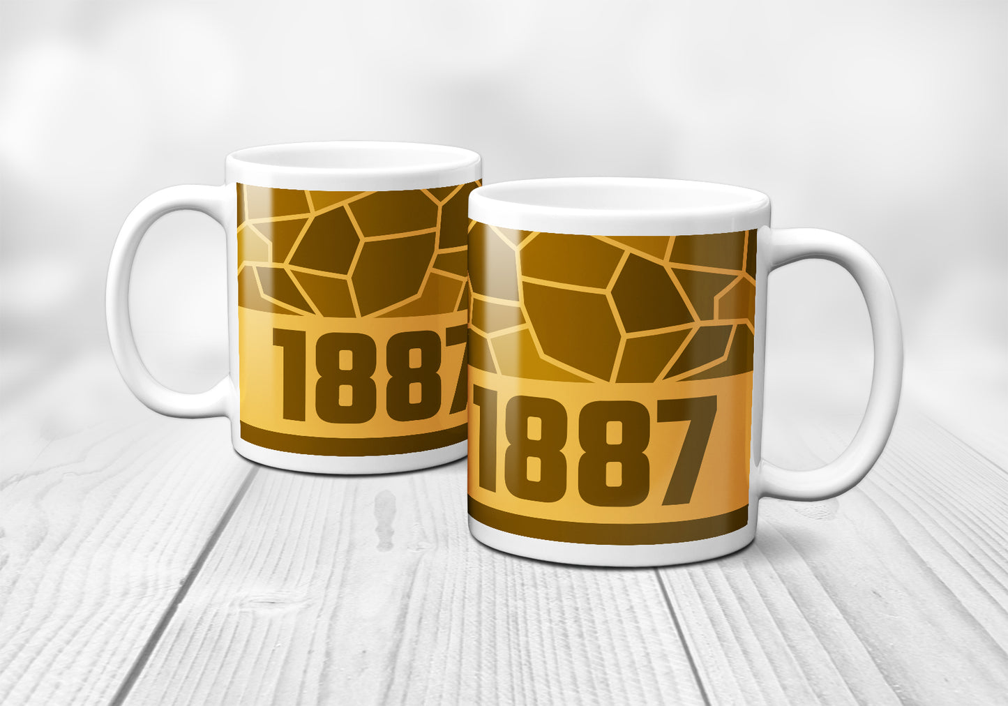 1887 Year Mug (11oz, Golden Yellow)