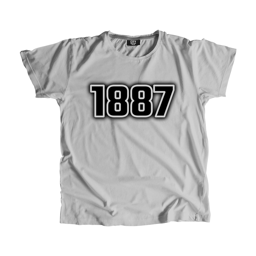 1887 Vintage Heritage Year Men Unisex T-Shirt (Melange Grey)